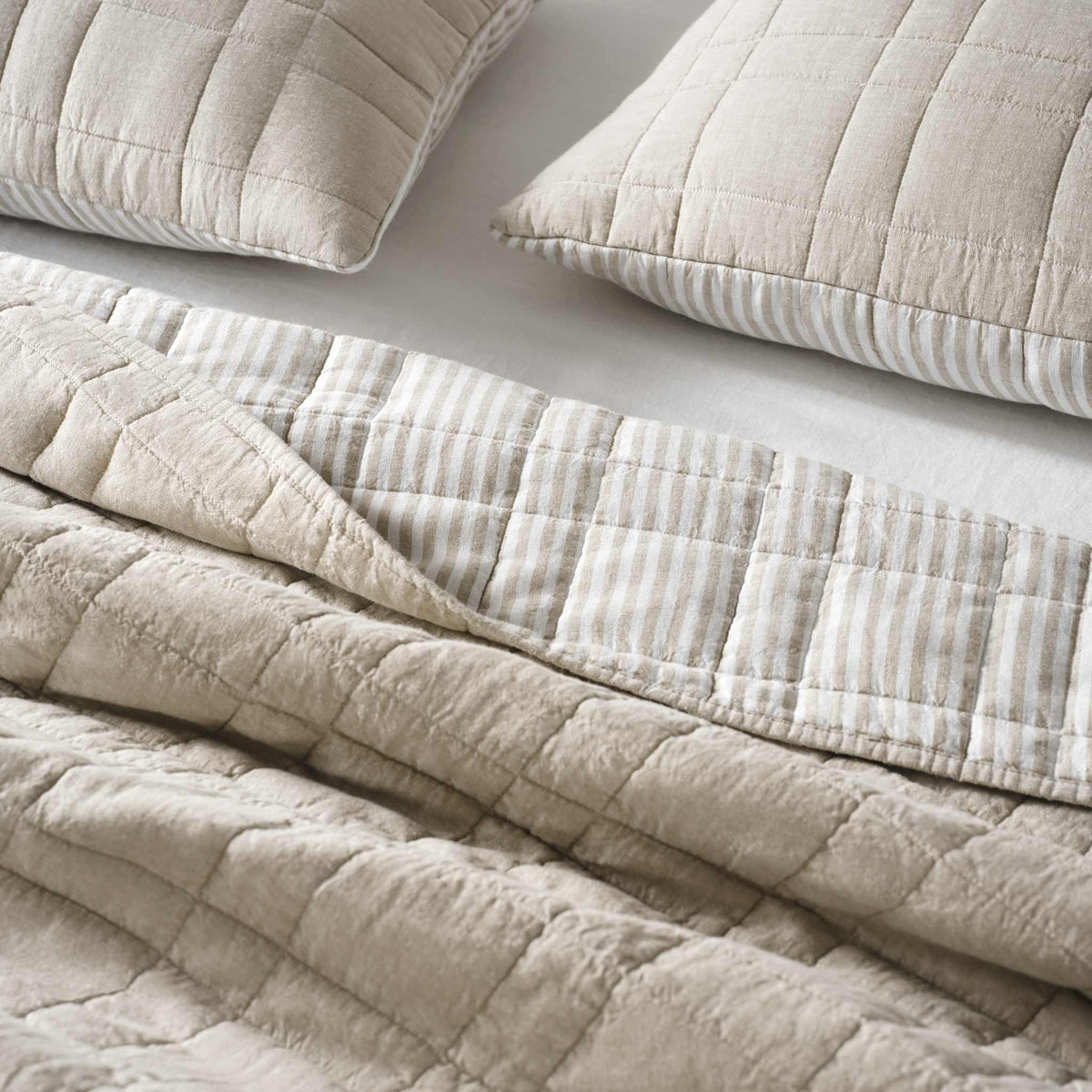 Washed European Linen Quilt