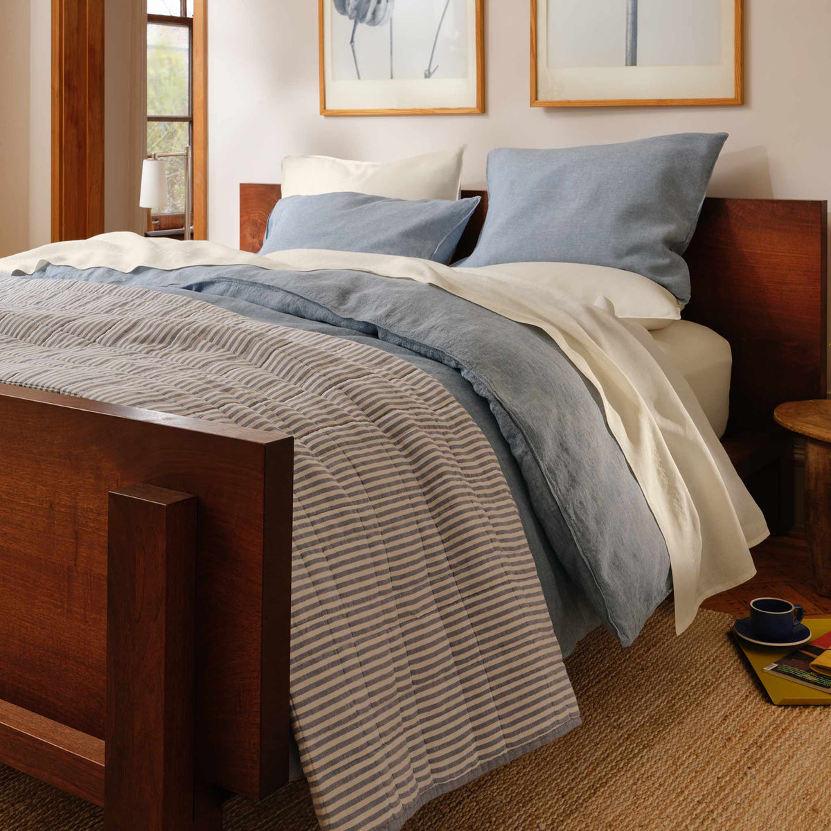Washed European Linen Quilt